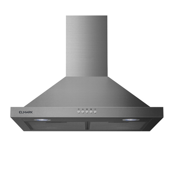 Pyramid wall mounted hood EL-60A09S 440m³/h silver                                                                                                                                                                                                             