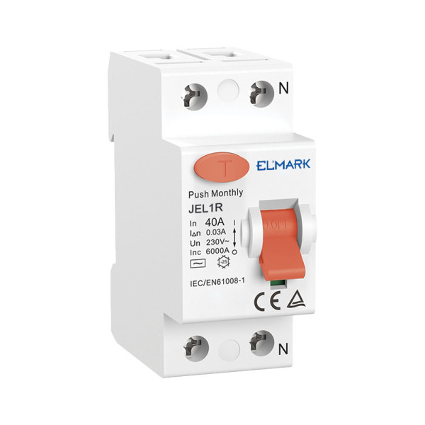 RESIDENTIAL TYPE RESIDUAL CURRENT DEVICE JEL1R 6kA 2P 63A/30mA