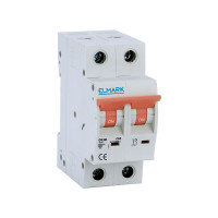 RESIDENTIAL TYPE MINIATURE CIRCUIT BREAKER C62R 10A 2P 6kA CURVE C                                                                                                                                                                                             