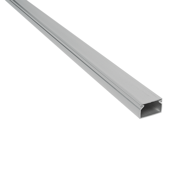2m. 25x25 PLASTIC CABLE TRUNKING CT2 GRAY