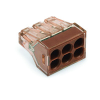WAGO 773 CONNECTOR, 6 RIGID CONDUCTORS 1,5-4 MM2                                                                                                                                                                                                               
