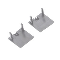 EL-28ECCR END CAP FOR PROFILE EL-28CR, SILVER, SET                                                                                                                                                                                                             
