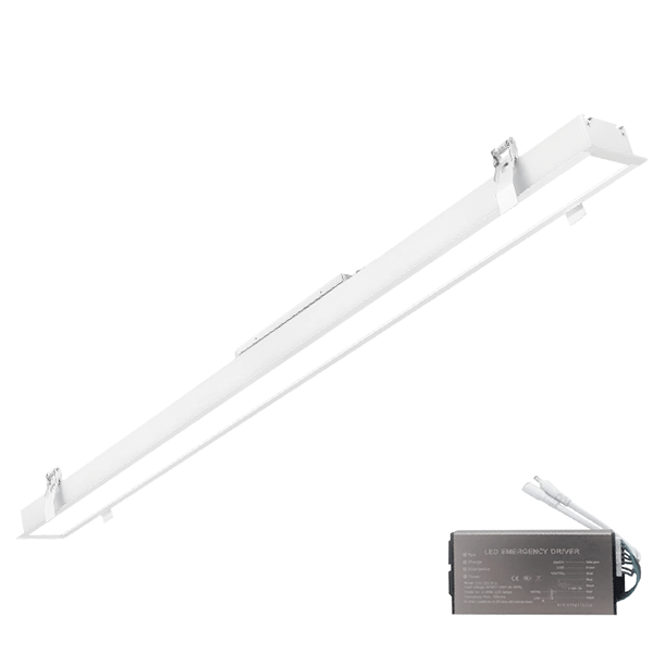 ELMARK LED PROFIL SÜLLYESZTETT SZERELÉSŰ 1500mm 50W 3000K FEHÉR + EMERGENCY KIT