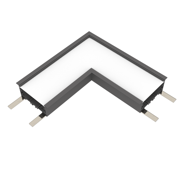 L-CONNECTOR FOR ELMARK PROFILE RECESSED 3000K FEKETE