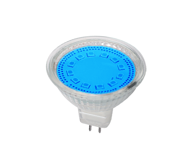 LED LÁMPA MR16 SMD2835 3W G5,3 12V 3000K KÉK