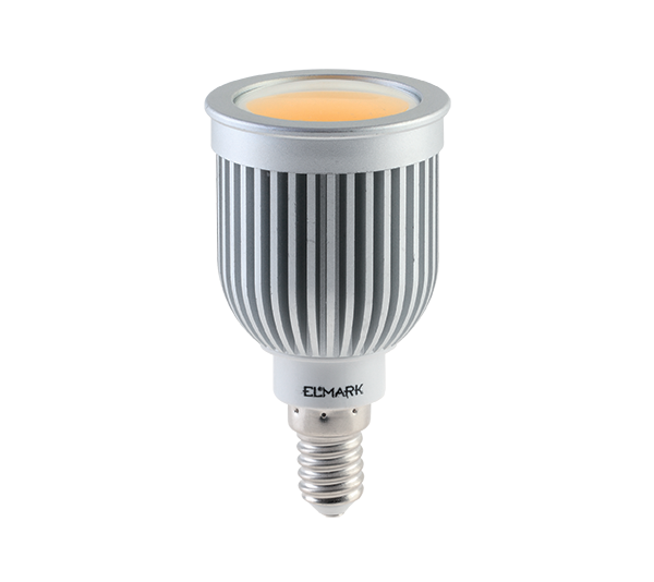 LED LÁMPA LEDCOB 7W E14 230V FEHÉR